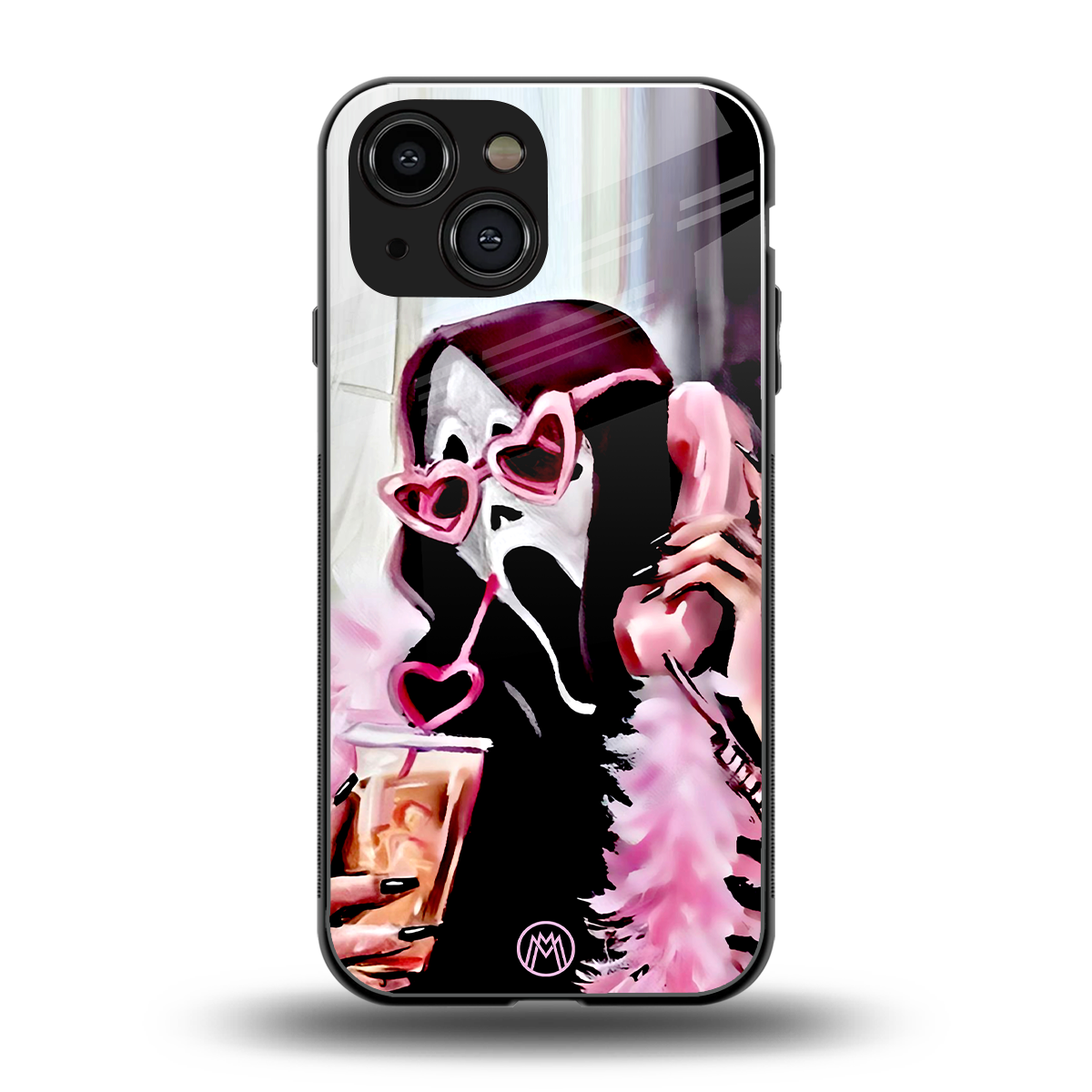 chill thrill back phone cover | glass case for iphone 13 mini