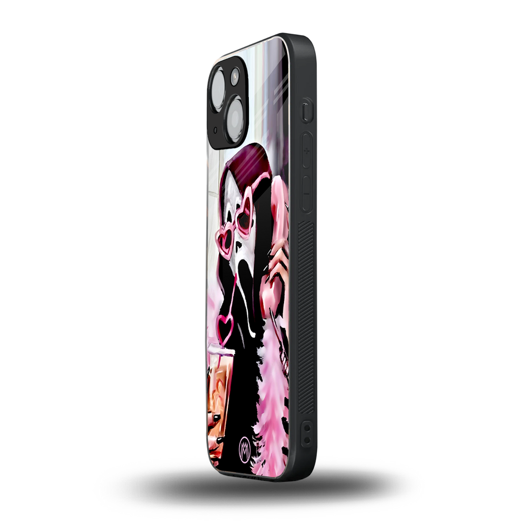 chill thrill back phone cover | glass case for iphone 13 mini