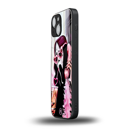 chill thrill back phone cover | glass case for iphone 13 mini