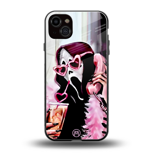 chill thrill back phone cover | glass case for iphone 14 plus