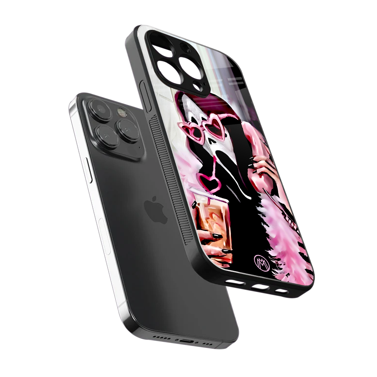 chill thrill back phone cover | glass case for iphone 15 pro max