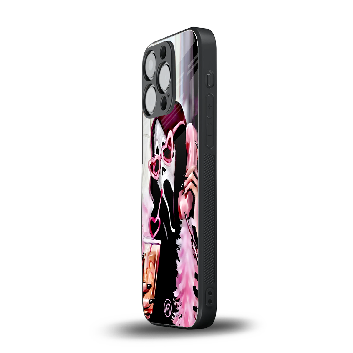 chill thrill back phone cover | glass case for iphone 15 pro