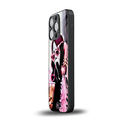 chill thrill back phone cover | glass case for iphone 15 pro