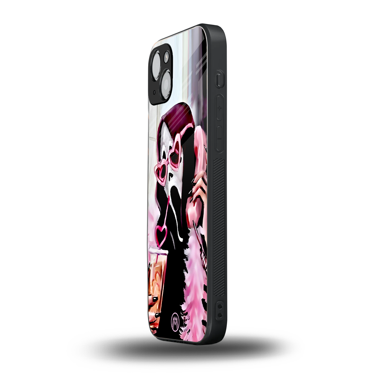 chill thrill back phone cover | glass case for iphone 15