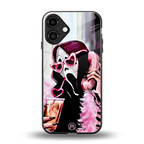 chill thrill back phone cover | glass case for iphone 16 plus