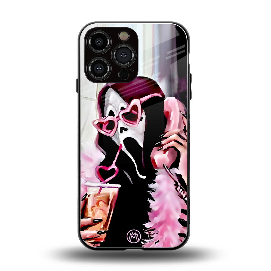 chill thrill back phone cover | glass case for iphone 16 pro max