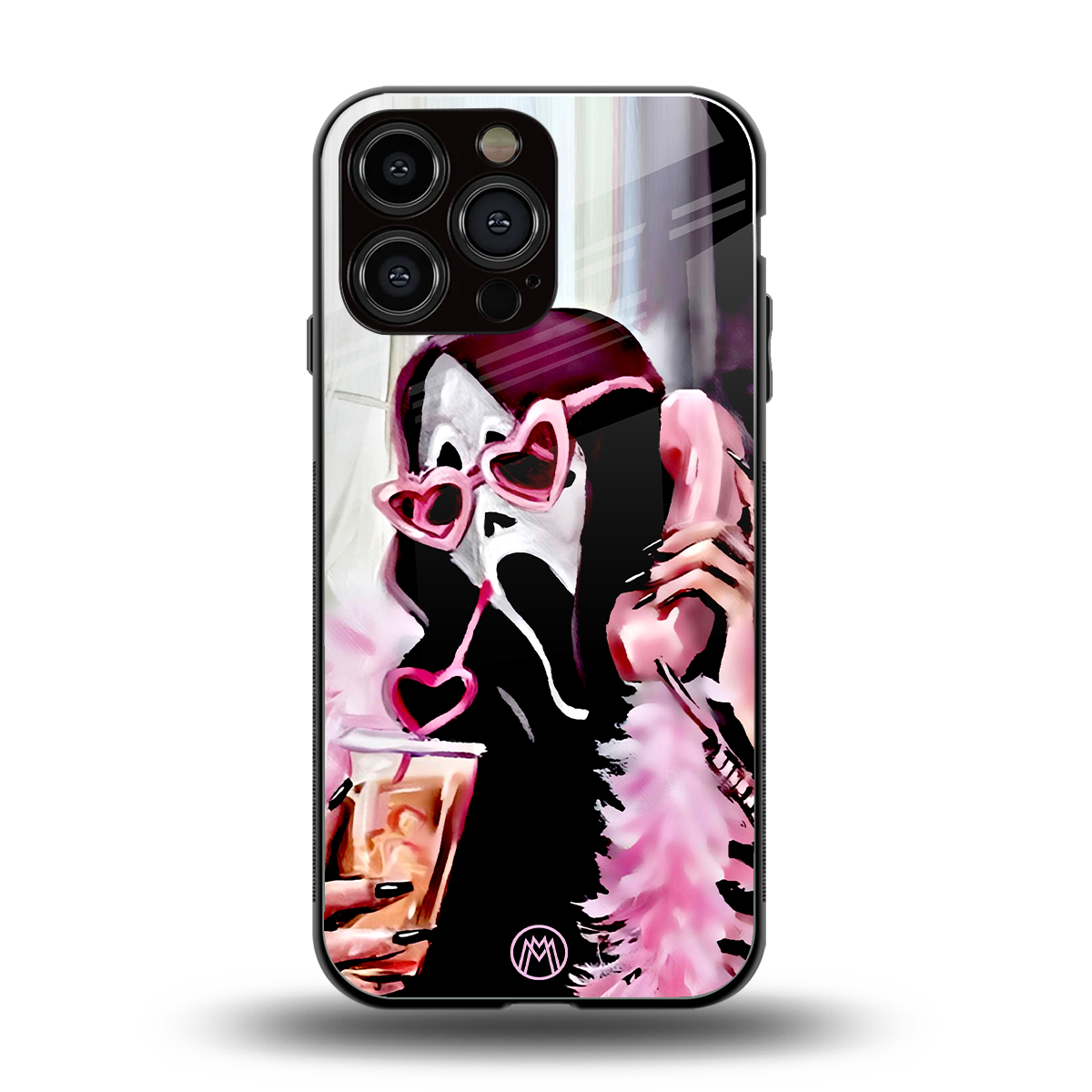 chill thrill back phone cover | glass case for iphone 16 pro max
