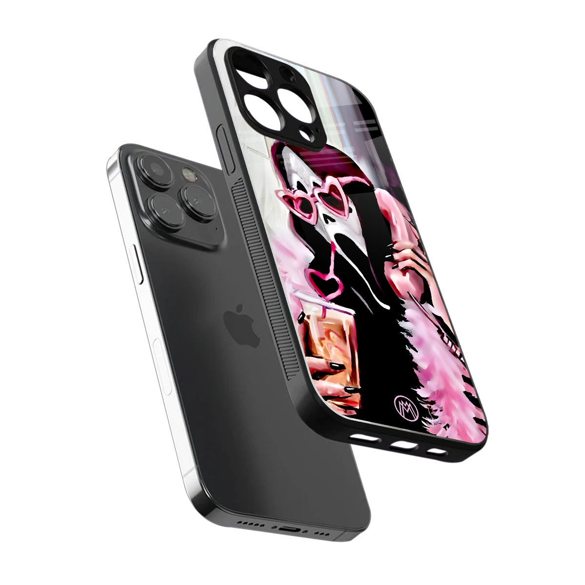 chill thrill back phone cover | glass case for iphone 16 pro max