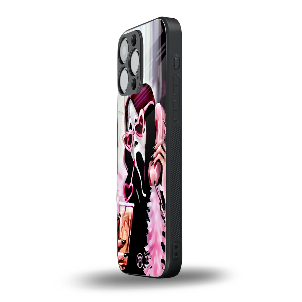 chill thrill back phone cover | glass case for iphone 16 pro max