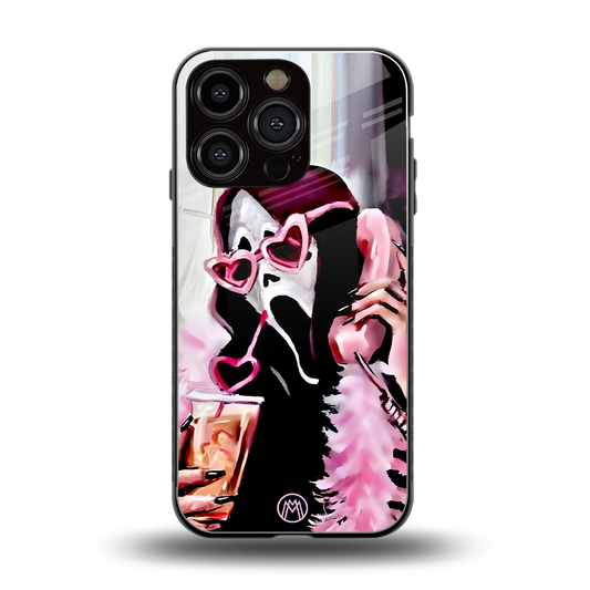 chill thrill back phone cover | glass case for iphone 16 pro