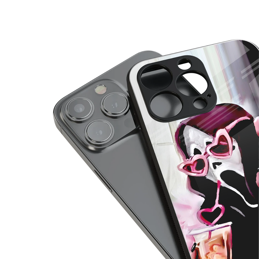 chill thrill back phone cover | glass case for iphone 16