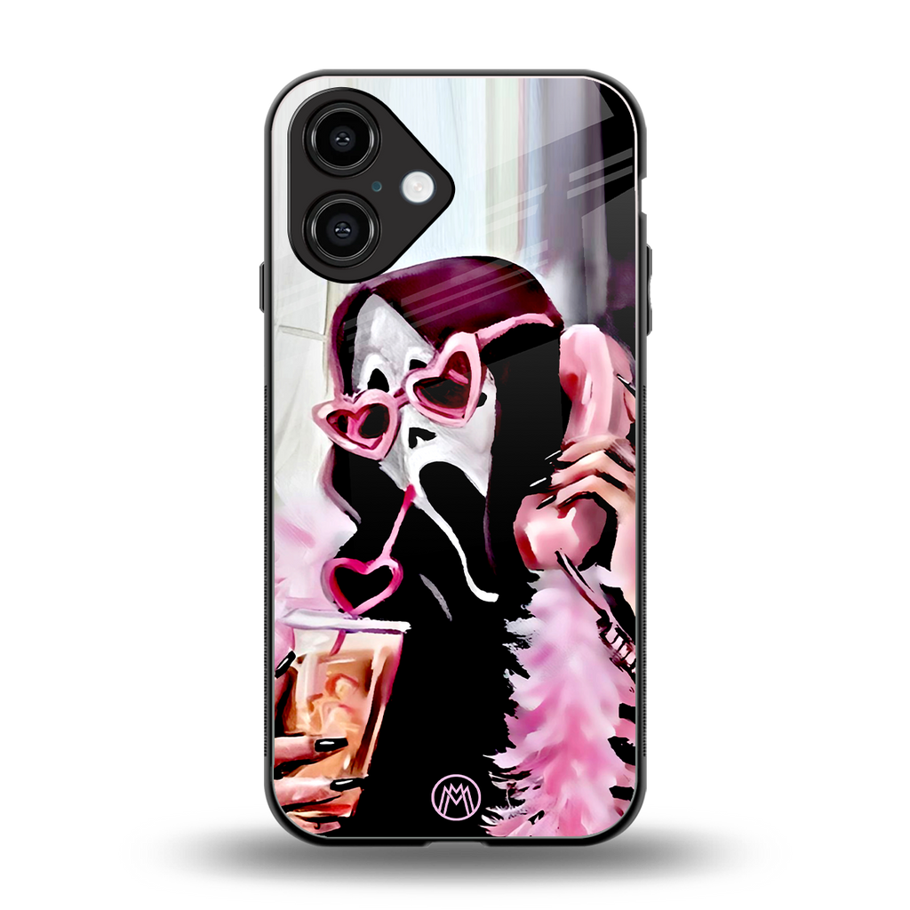 chill thrill back phone cover | glass case for iphone 16