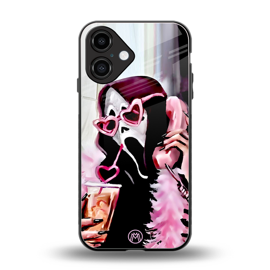 chill thrill back phone cover | glass case for iphone 16