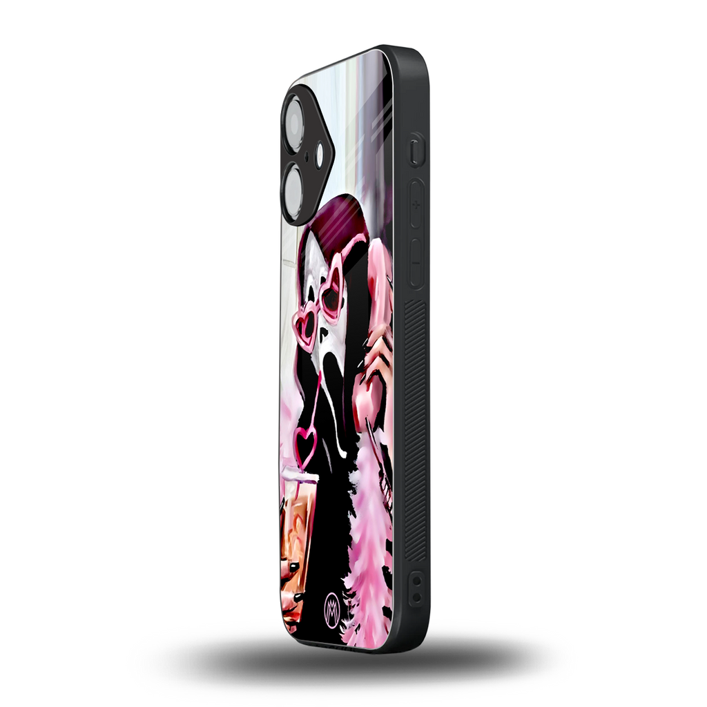 chill thrill back phone cover | glass case for iphone 16