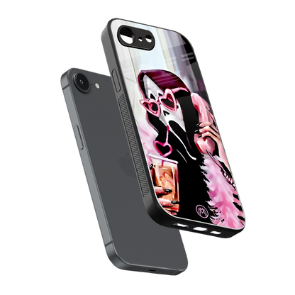 chill thrill back phone cover | glass case for iphone 16e