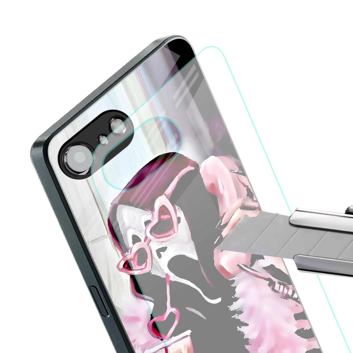 chill thrill back phone cover | glass case for iphone 16e