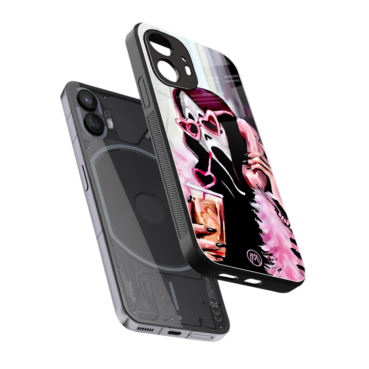 chill thrill back phone cover | glass case for nothing phone 2