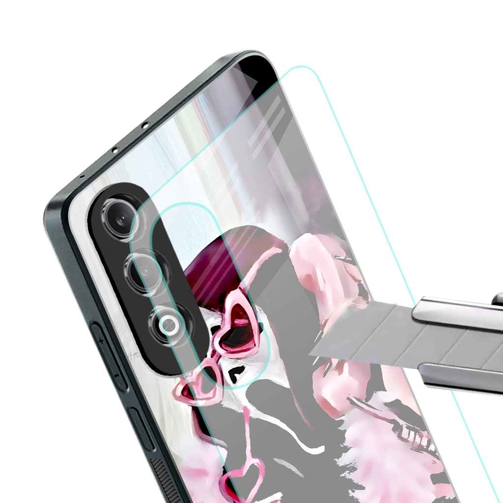 chill thrill back phone cover | glass case for oneplus nord ce 4