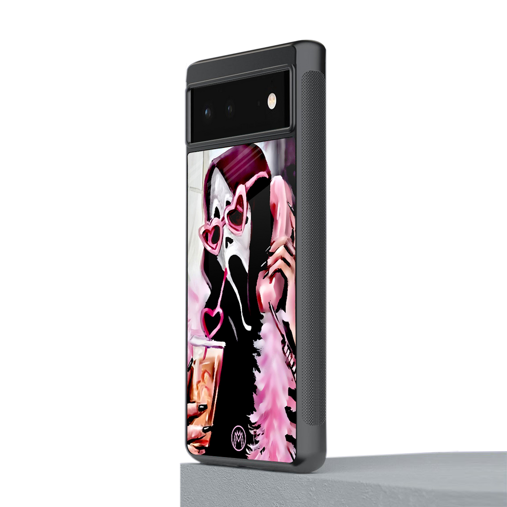 chill thrill back phone cover | glass case for google pixel 6