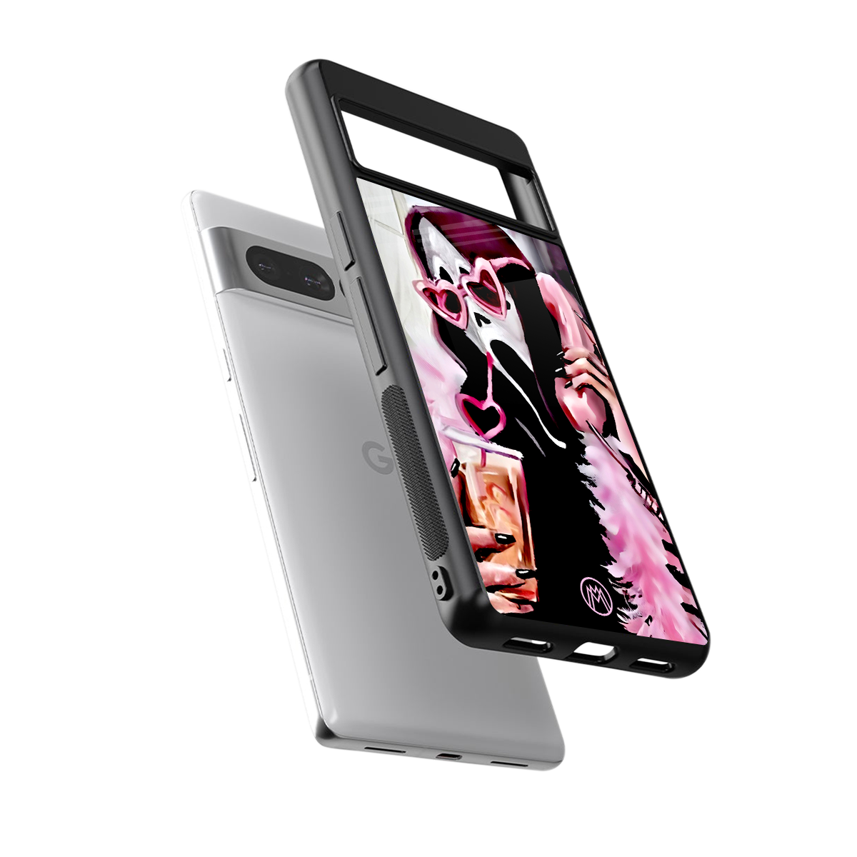 chill thrill back phone cover | glass case for google pixel 7 pro