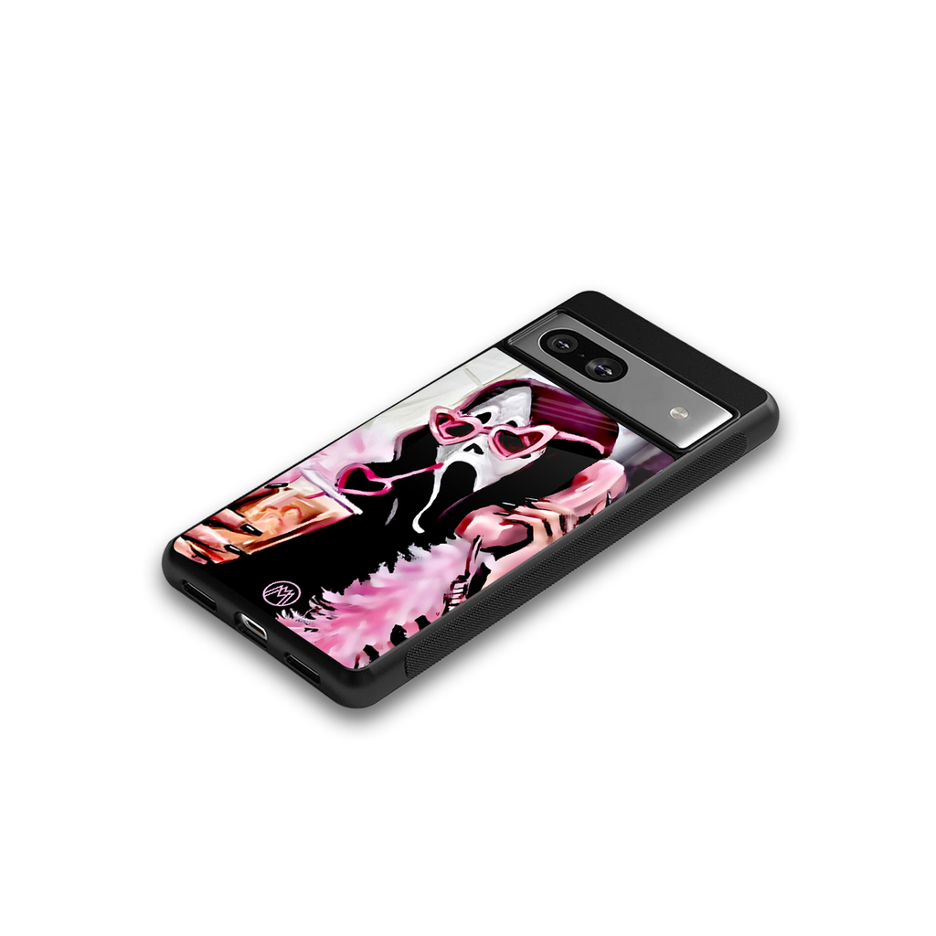 chill thrill back phone cover | glass case for Google Pixel 7A