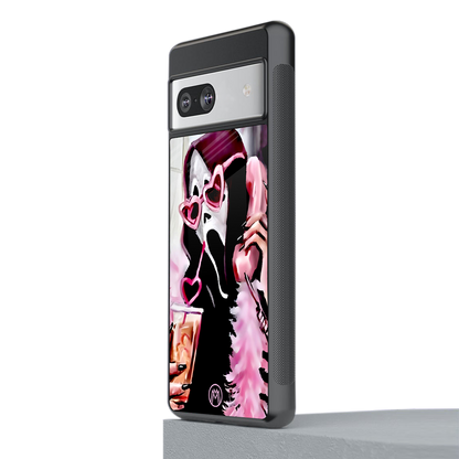 chill thrill back phone cover | glass case for Google Pixel 7A