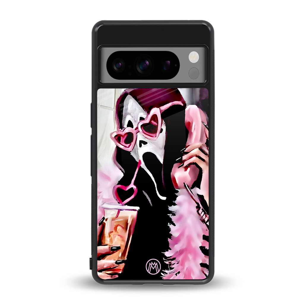 chill thrill back phone cover | glass case for google pixel 8 pro
