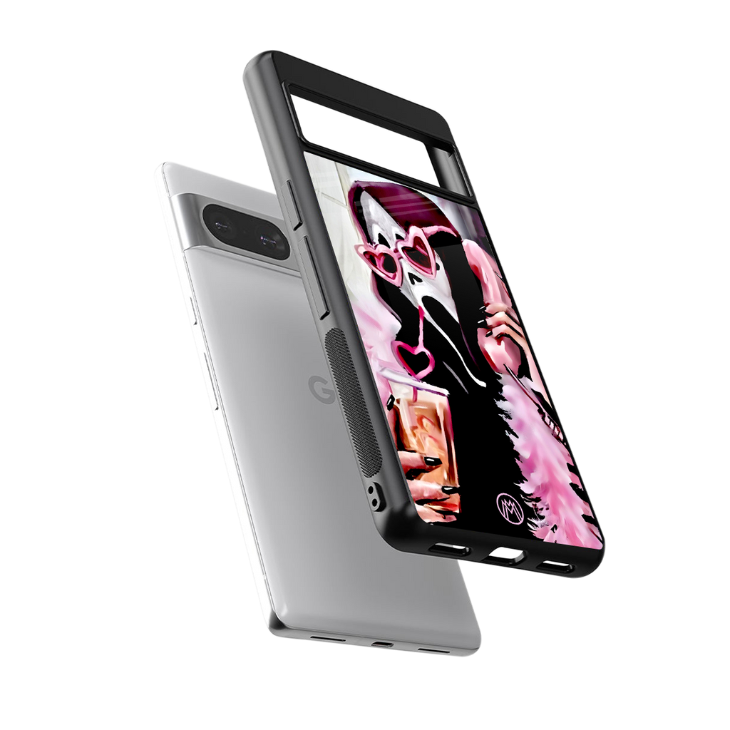 chill thrill back phone cover | glass case for Google Pixel 8