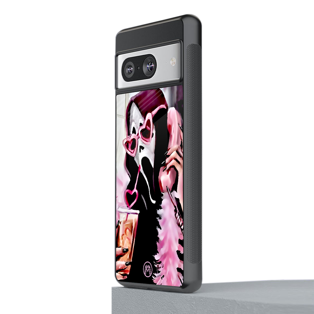 chill thrill back phone cover | glass case for Google Pixel 8