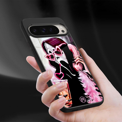 chill thrill back phone cover | glass case for google pixel 9 pro xl