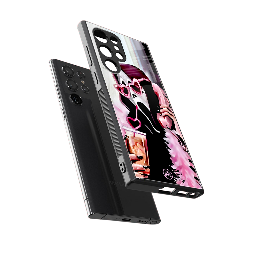 chill thrill back phone cover | glass case for samsung galaxy s24 ultra