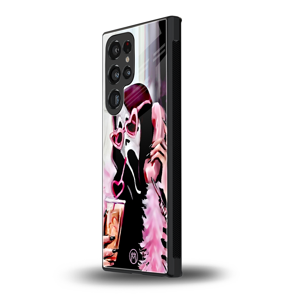 chill thrill back phone cover | glass case for samsung galaxy s23 ultra