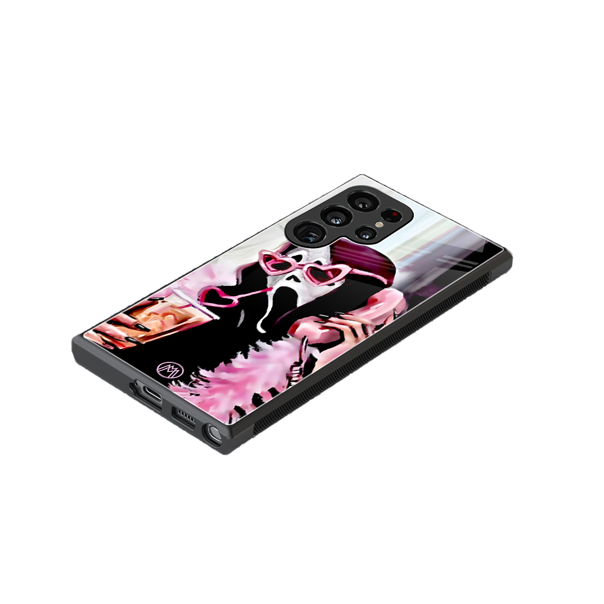 chill thrill back phone cover | glass case for samsung galaxy s23 ultra