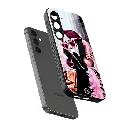 chill thrill back phone cover | glass case for samsung galaxy s24 fe