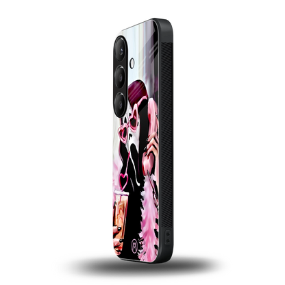 chill thrill back phone cover | glass case for samsung galaxy s24 fe