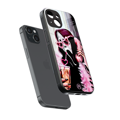 chill thrill back phone cover | glass case for iphone 15