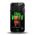 chill vibes back phone cover | glass case for iphone 13 mini