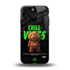 chill vibes back phone cover | glass case for iphone 13 pro