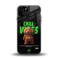 chill vibes back phone cover | glass case for iphone 13