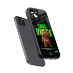 chill vibes back phone cover | glass case for iphone 14 plus
