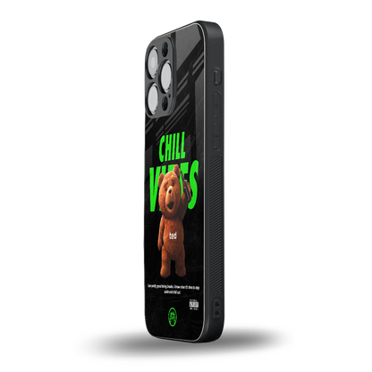 chill vibes back phone cover | glass case for iphone 14 pro max
