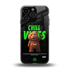 chill vibes back phone cover | glass case for iphone 16 pro