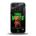 chill vibes back phone cover | glass case for iphone 16e