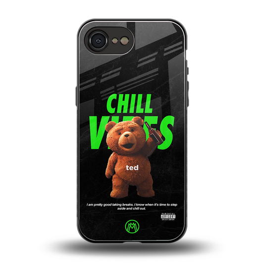 chill vibes back phone cover | glass case for iphone 16e