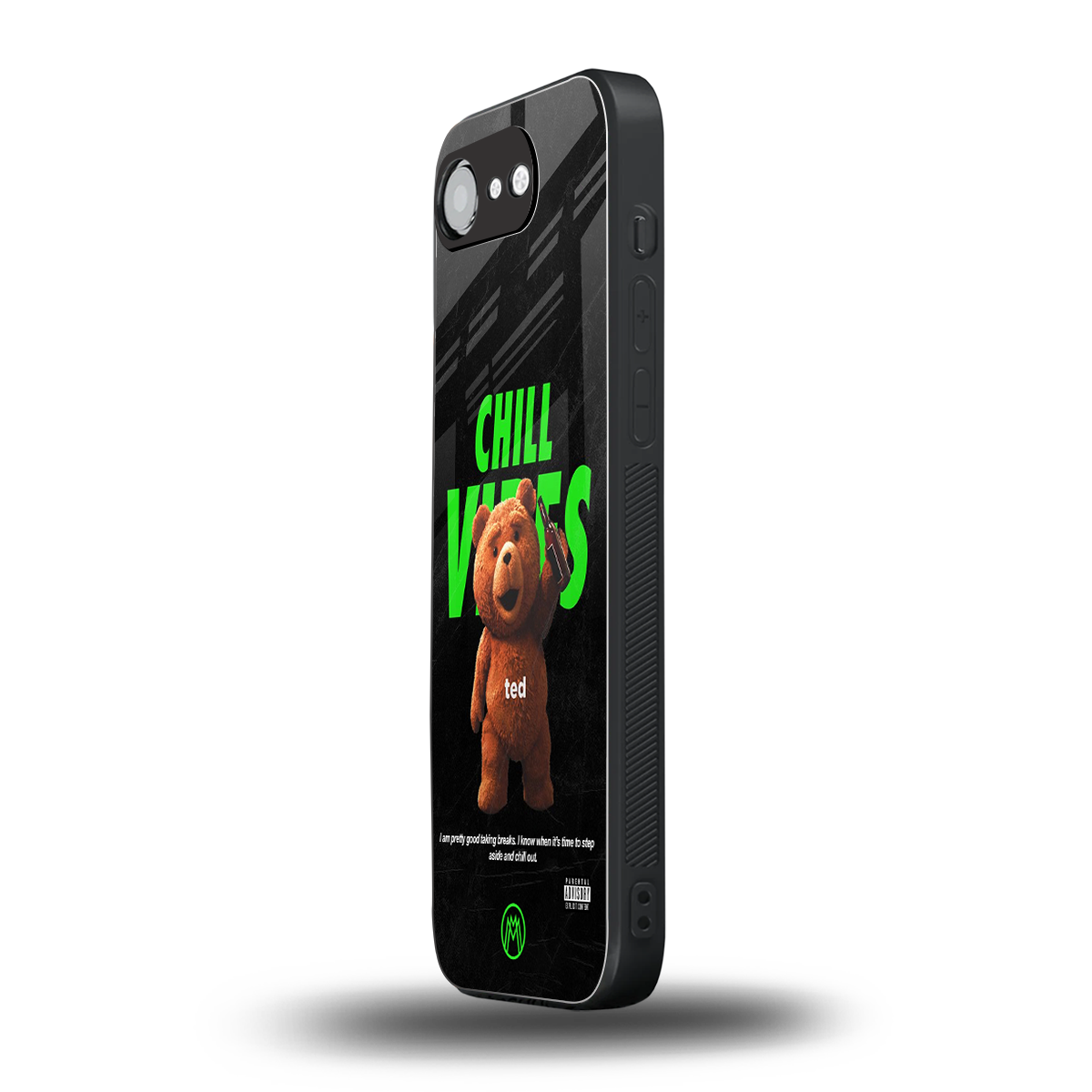 chill vibes back phone cover | glass case for iphone 16e