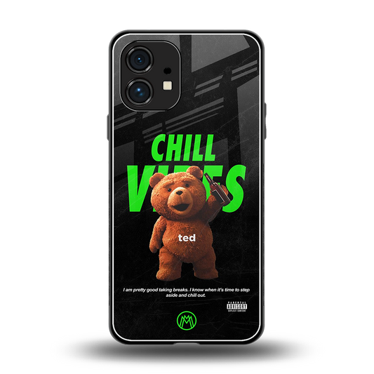 chill vibes back phone cover | glass case for nothing phone 1