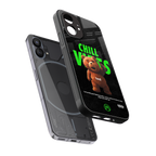 chill vibes back phone cover | glass case for nothing phone 1