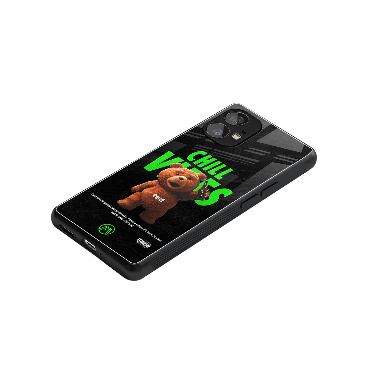 chill vibes back phone cover | glass case for nothing phone 1