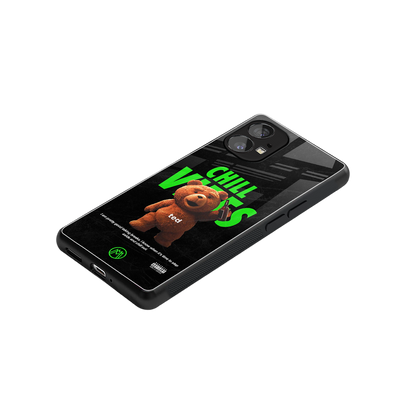 chill vibes back phone cover | glass case for nothing phone 1