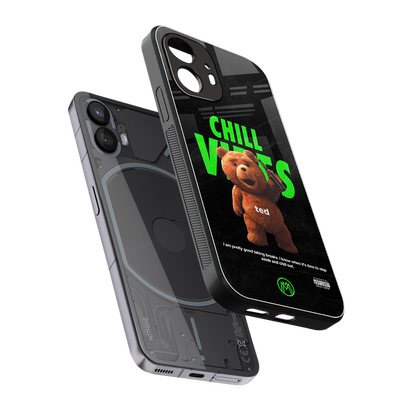 chill vibes back phone cover | glass case for nothing phone 2